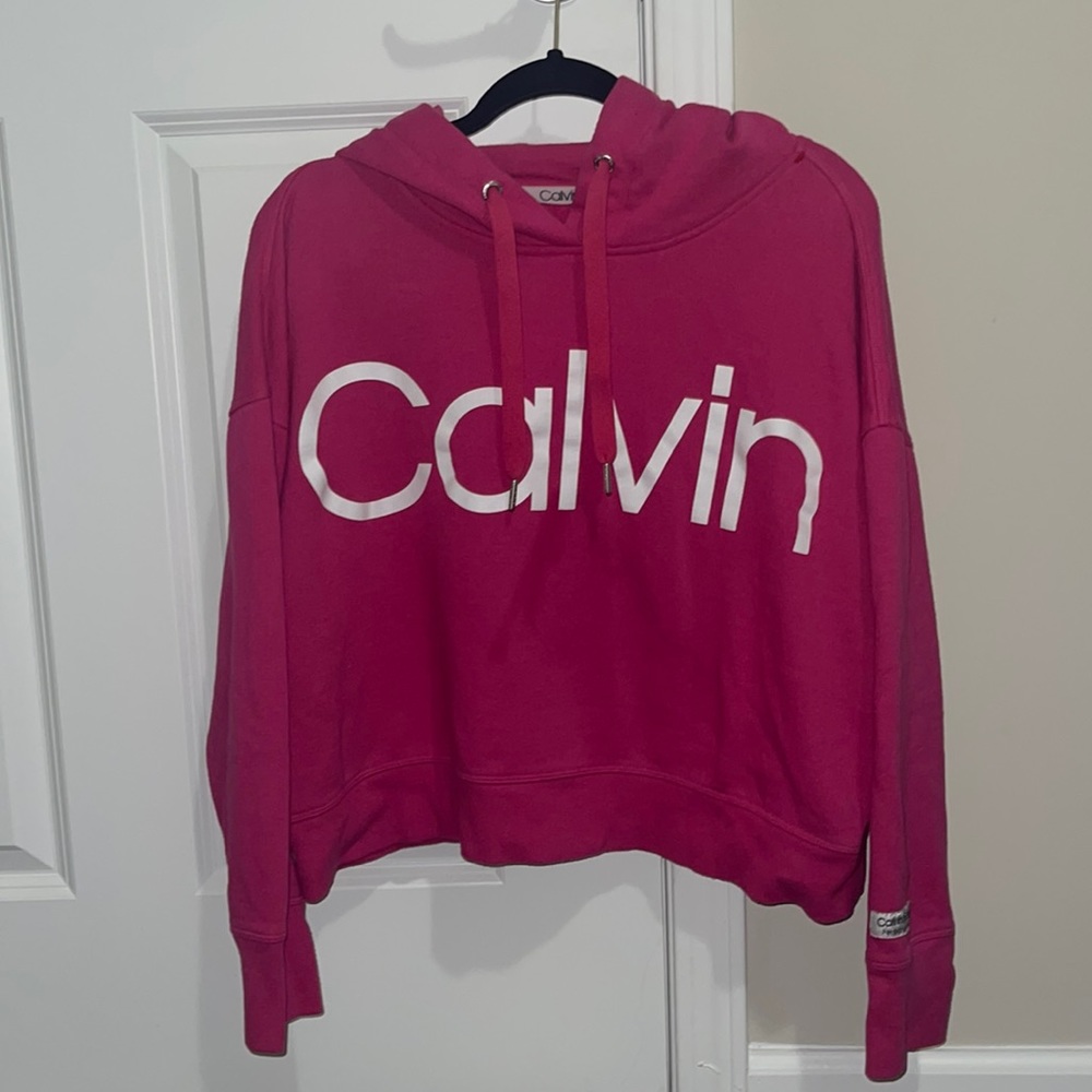 Calvin Klein Pink Performance Pullover Hoodie Size XL